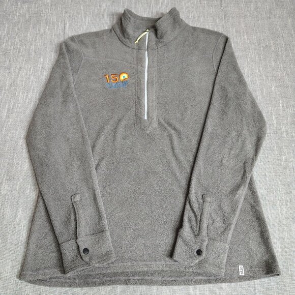 Stio Yellowstone Park Turpin Fleece Pullover Womens Large Gray 1/2 Zip 100052 - Picture 1 of 12